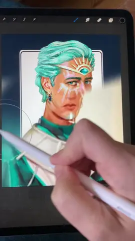 Is it Thursday yet? So excited for the new @Critical Role Campaign 4 as it rolls out with all its insane and colorful characters. I can’t wait to see how they’ll break our hearts between causing spit takes. This pretty lad, played by @SamRiegel , is Wicander “Wick” Halovar, who is I’m sure not destined for any rude awakenings about anything ever.  The beautiful original and official CR artwork is by Loren Hontalinna, with additional art and consultation by Hannah Friedrichs. #criticalrolecampaign4 #wicanderhalovar #criticalrolefanart #caitlinrainart #illustratedspellbook 