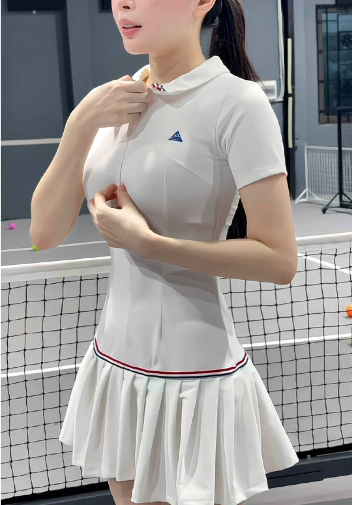 Váy Pickleball đã lên 1 tầm cao mới rồi các bà ạ#NhungHoangPicklebal #pickleball #thoitrangthethao #vaypickleball #fitme 