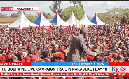 H.E Bobi Wine Ssentamu live today in Nakaseke campaign rally  day 10#protestvote2026 #nup_people_our_power 