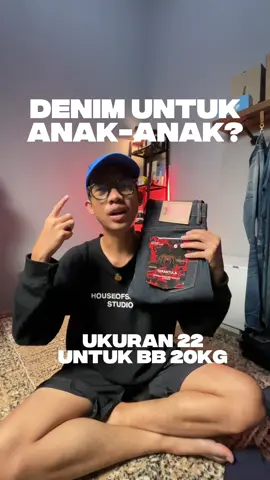 Raw denim untuk anak kecil/anak-anak, karna ada ukuran untuk Berat badan 20kg
