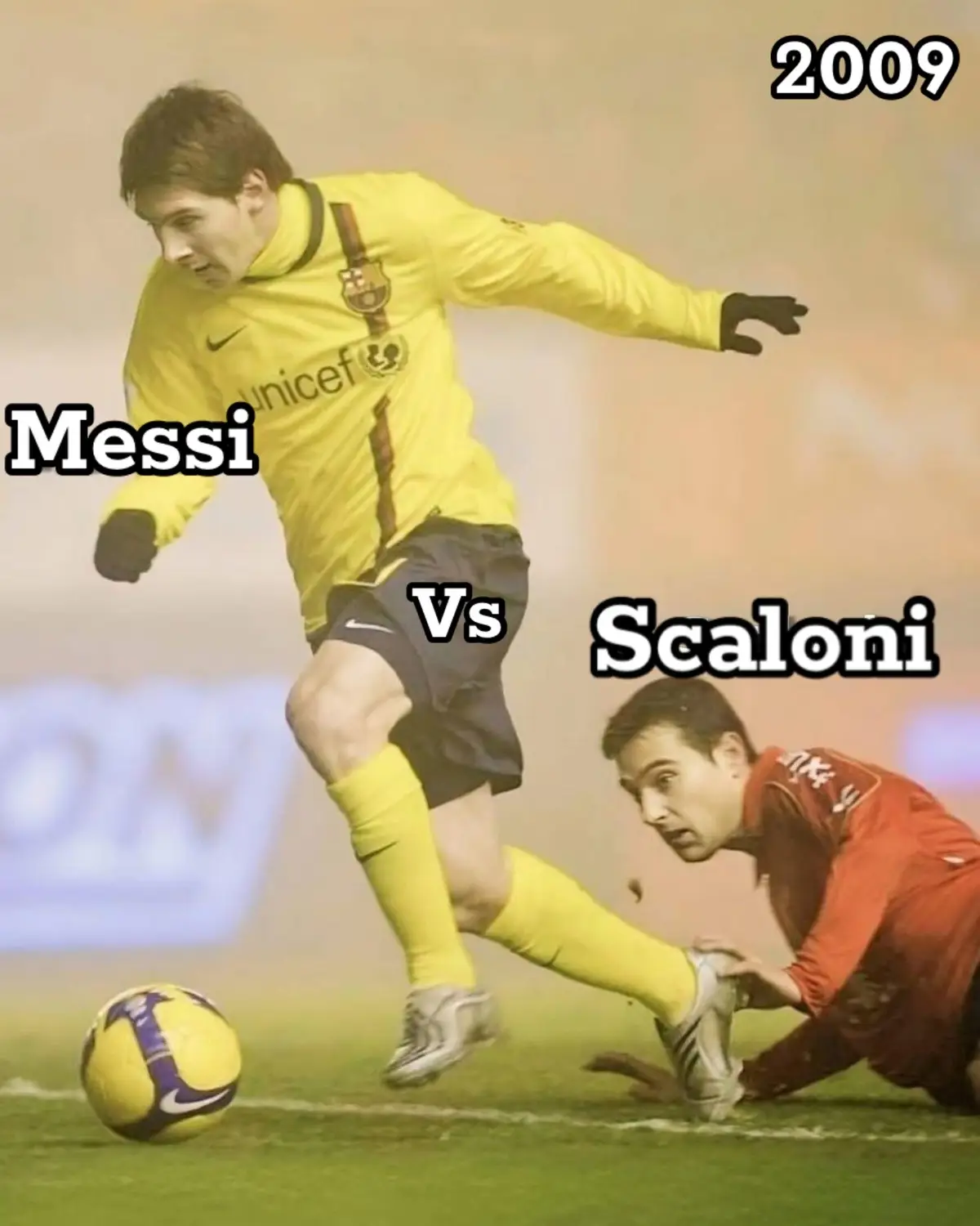 Messi et scaloni,en 2009 messi a humilié un adversaire qui deviendra plus tard son entraîneur qui l’a aidé à remporter 4 titres( 1coupe du monde, 2 copa america,1 finalisima 🏆)😱👀#HistoryTime #passion #messi #scaloni #argentina 