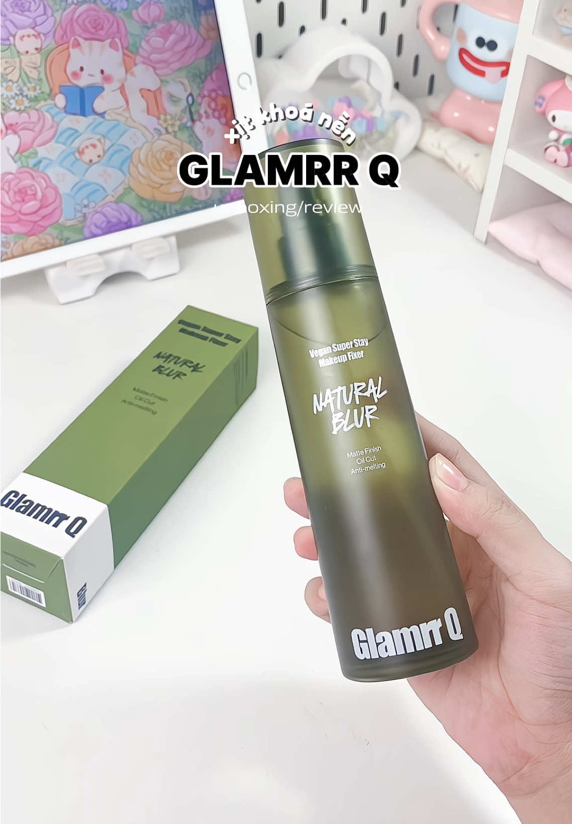 ê nha xịt khoá nền Glamrr Q này phải nói là siu siu 