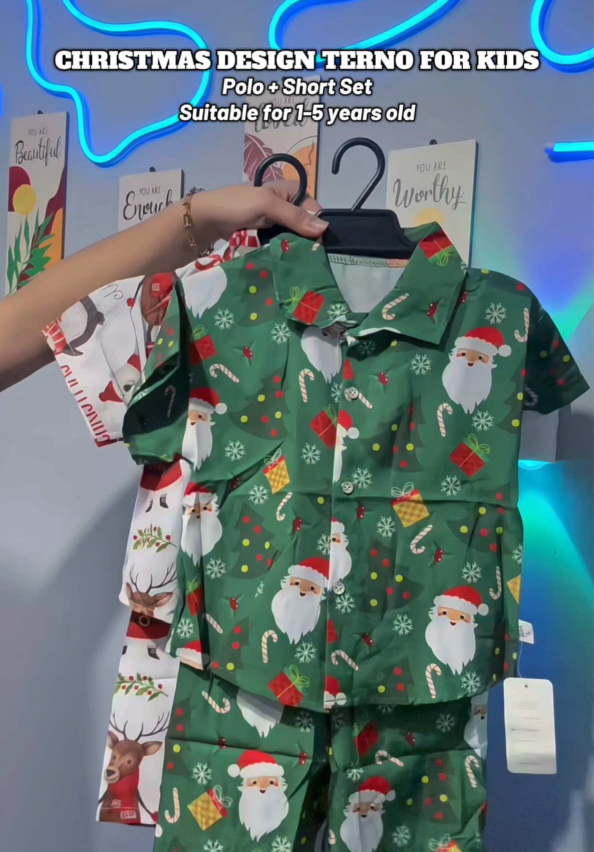 Check out na habang marami pang stocks. Ubusan na to next month 🥹 #christmasoutfitforkids #christmasootd #poloshortterno 