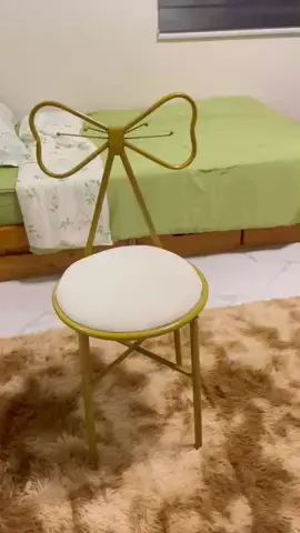 Nordic Makeup Vanity Casual Chair for Bedroom Cute Light Luxury Household Stool Butterfly Chair.  #vanitychair #makeupcasualchair #butterflychair #vanitymakeupchair #trendingchair