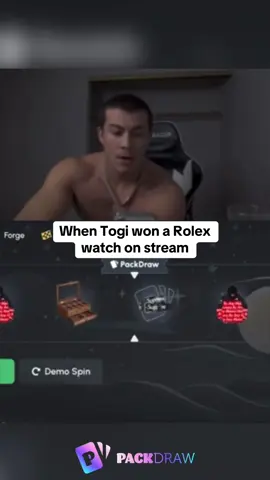 When Togi won a watch on stream #kickstreaming 