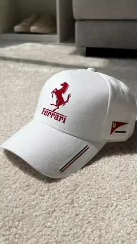 Para sa mga car enthusiasts na may racing spirit! 🔥 This Ferrari inspired cap gives you that sleek, premium look perfect pang OOTD o pang long drive. Matibay, stylish, at classy parang Ferrari mismo! 😎 #FerrariStyle #CarLover #StreetwearCaps #RacingVibes #OOTD
