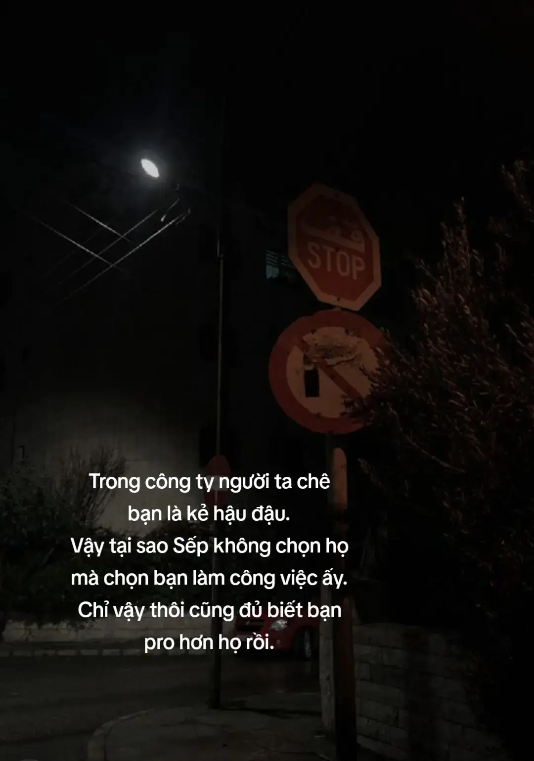 Trong công ty người ta chê bạn là kẻ hậu đậu. Vậy tại sao Sếp không chọn họ mà chọn bạn làm công việc ấy. Chỉ vậy thôi cũng đủ biết bạn pro hơn họ rồi.#xuhuong #chill #story #tamtrang 