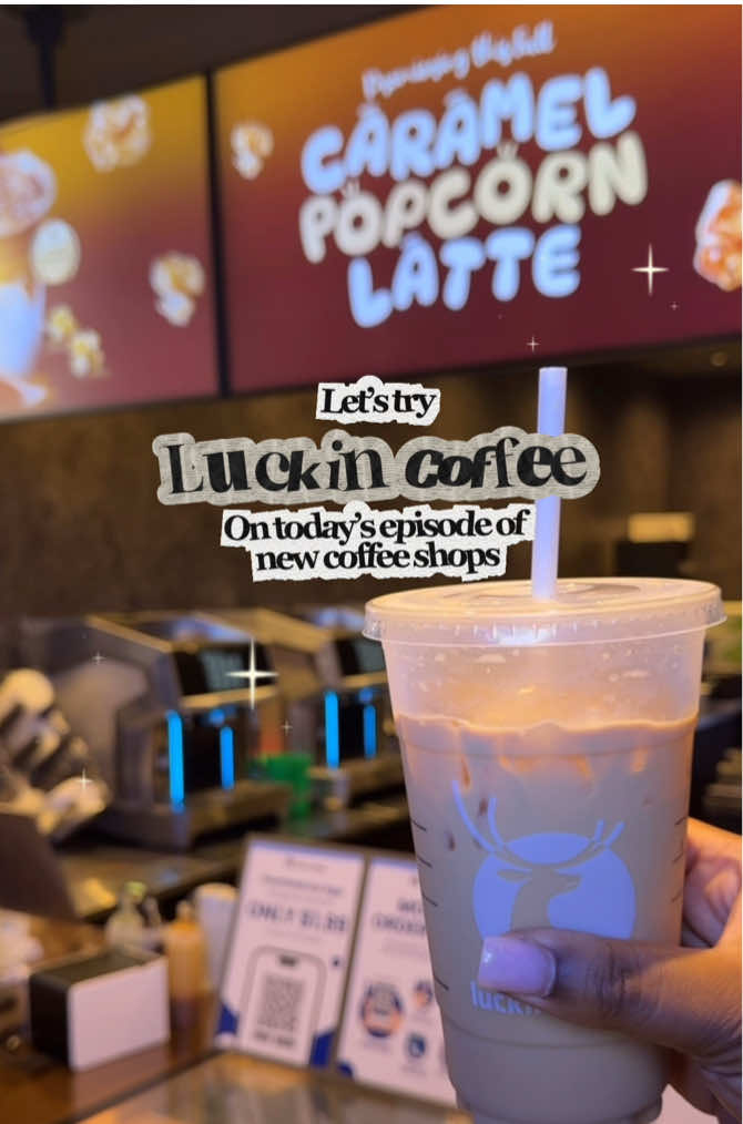 Cheers to my first voice over, your girl is getting sick so I may sound a tad bit congested. Went to try @Luckin Coffee and their iced popcorn latte & it did not disappoint!! I loved the butter and caramel notes, will definitely be back to try some of the other menu options. Please check them out and tell them Aniya sent you!! What should I try next? #capcut #fyppppppp #nyc #coffeeshop #icedcoffee 
