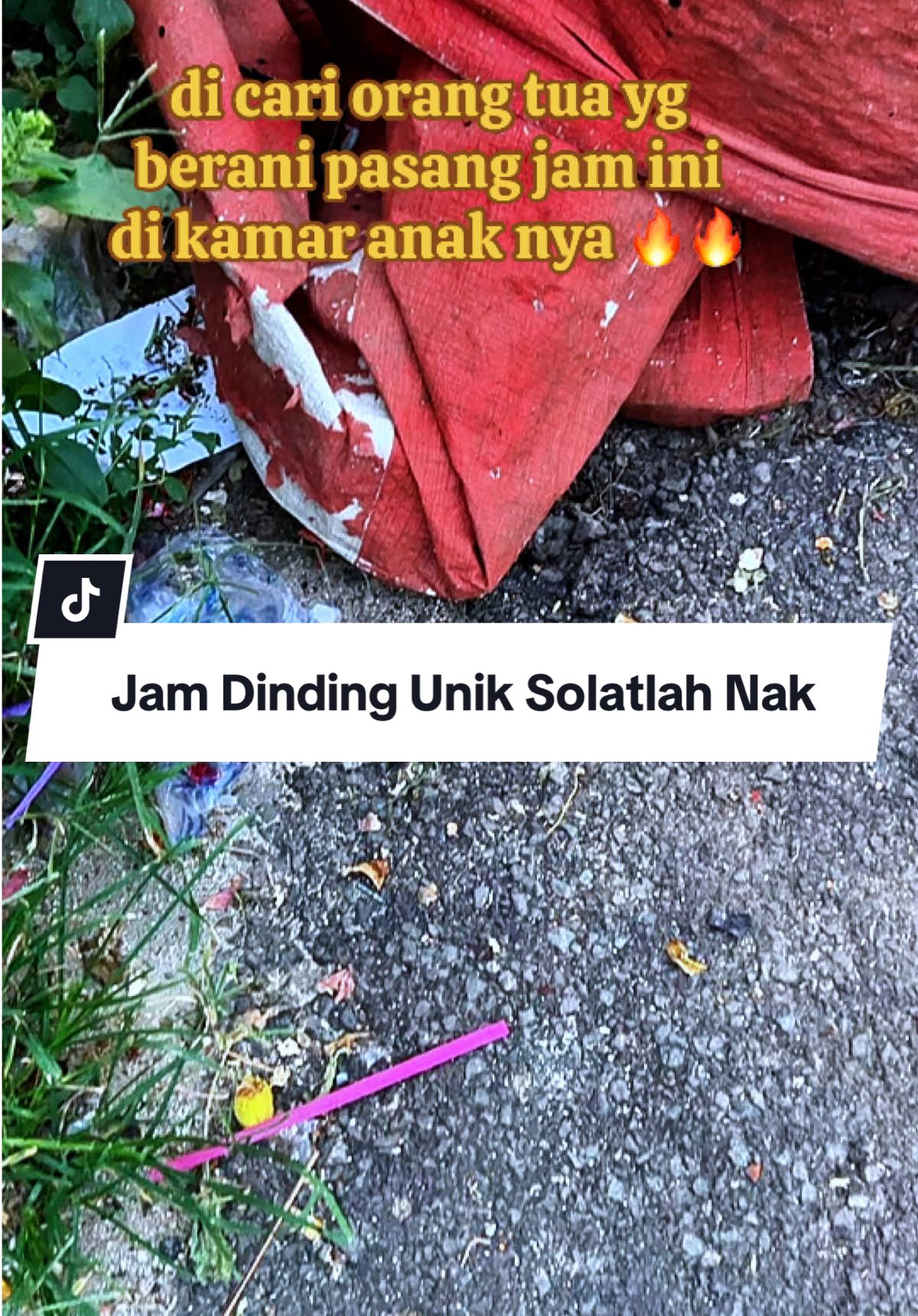 Jam Dinding Unik Solatlah Nak lima waktu#Jam#jamdinding#jamviral#fyp#modalkontendoang 