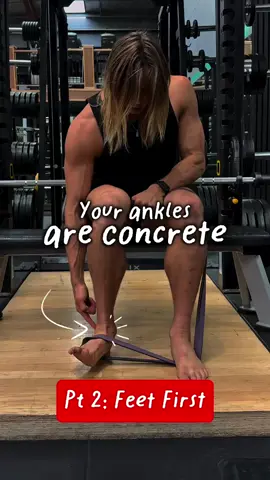 Pt 2: Feet First 🦶If your ankles don’t move, your knees have to. That’s why every squat, step, or run ends up feeling tight or painful. Most people stretch their calves… But true ankle mobility comes from restoring glide and rotation, not just length. Try these 3 drills: 1️⃣ Knee-Over-Toe Rocks – restore ankle glide for better depth. 2️⃣ Seated Figure-4 Resisted Inversion – strengthen your inner ankle. 3️⃣ Resisted Eversion – build the outer ankle muscles that keep you stable on every step. Do these daily before you train, run, or stretch. It’s small work that creates massive change. Next up: we rebuild your arches so your feet start working with you, not against you. 🦶 Series: Feet First