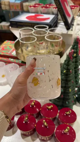 The cutest Christmas and holiday cups at Anthropologie! They have so many cute things! 🎄🛷 #anthropologie #christmasdecor #christmascountdown #christmas2025 #christmastime 