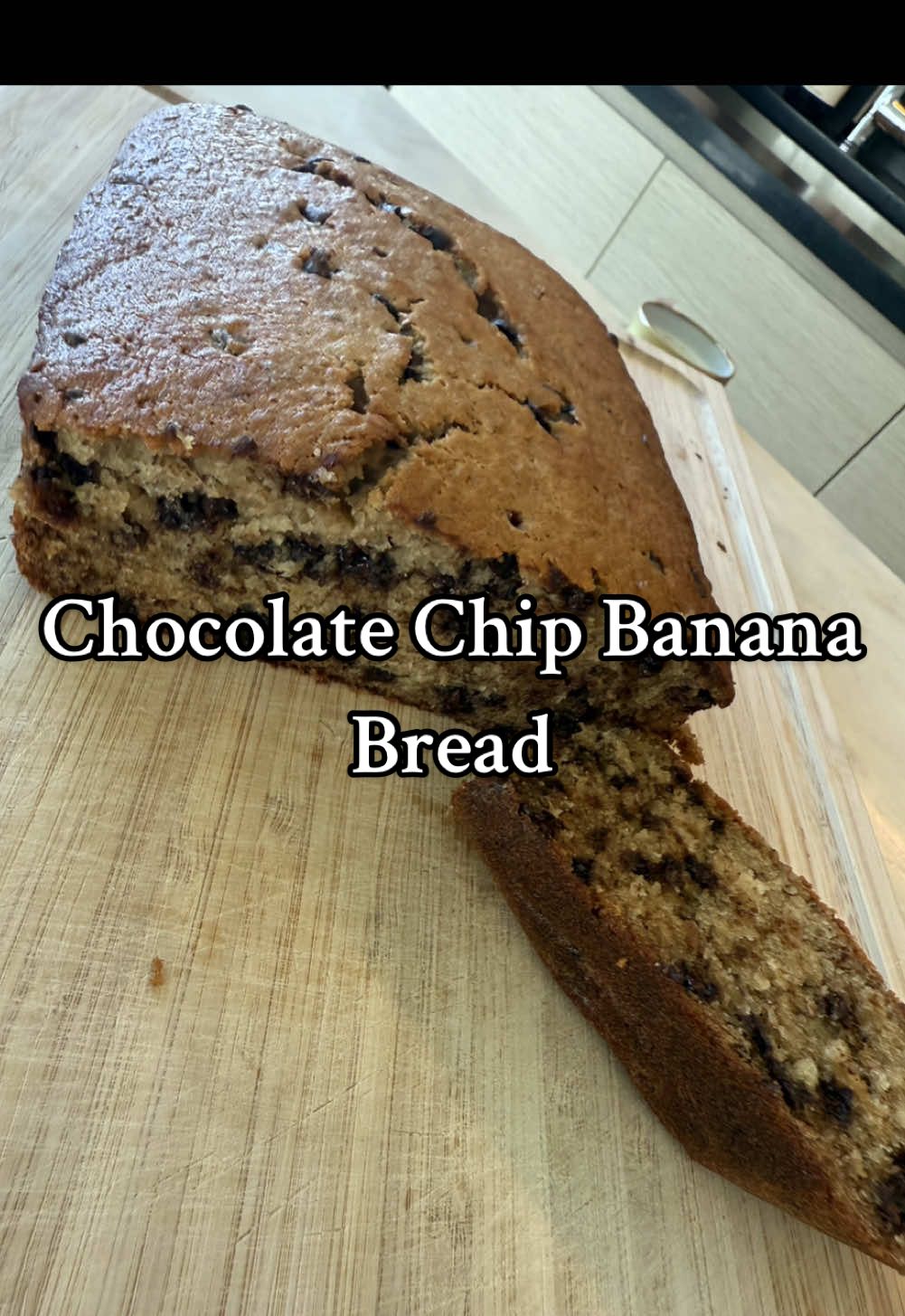 Banana Chocolate Chip Loaf  * 4 Tbsp unsalted butter, softened * ¼ cup unsweetened applesauce (I chose one with cinnamon) * 1 Tbsp oil (I used olive) * ⅓ cup brown sugar * ⅓ cup granulated sugar * 2 tsp vanilla extract * 2 large eggs * 2 ripe bananas, mashed * ⅓ cup buttermilk (I homemade mine with 1/3 cup almond milk and 1/2 tsp lemon juice) * 1½ cups all-purpose flour * ½ tsp salt * 1 tsp baking soda * ¾ cup mini semi-sweet chocolate chips *set the oven to 350, bake for 45 mins on the top rack and 7-10 minutes on the bottom*  Nutrition:  (Per Slice, 10 slices) * Calories: 205 kcal * Protein: 3.5 g * Saturated Fat: 3 g * Fiber: 2 g