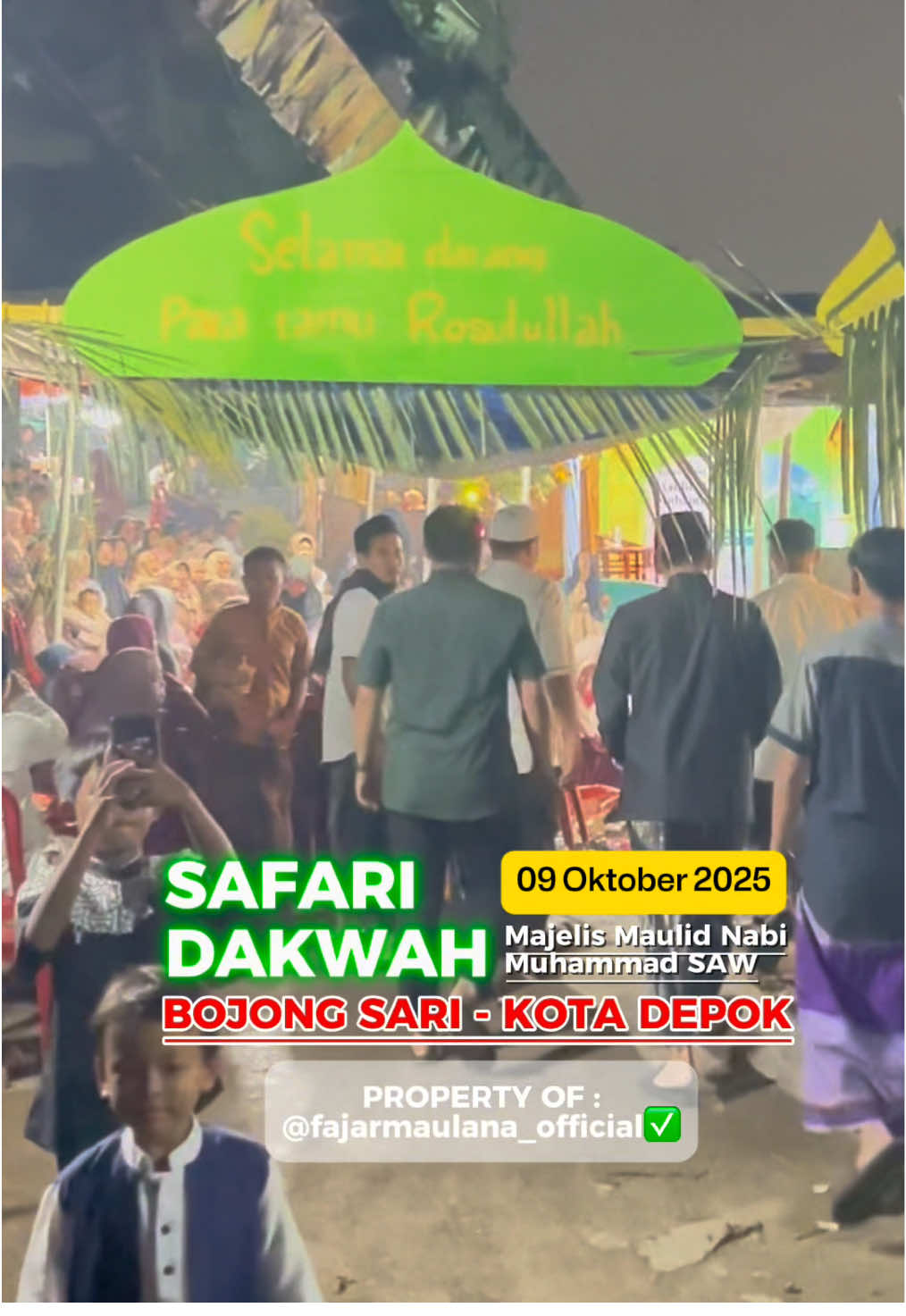 Safari Dakwah Ustadz H.Fajar Maulana.S.Pd.i Maulid Nabi Mauhammad SAW 1447H/2025M Bojong Sari - Kota Depok #ustadzfajarmaulana #ustadzbetawi #ceramahislami #fypシ゚ #ceeramahustadfajarmaulana 