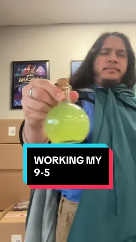I’m working through what those haste potions did to me rn. Also yes, I actually did go to my actual job dressed like this. #dnd #dungeonsanddragons #dndtiktok #dndmeme #fantasy 