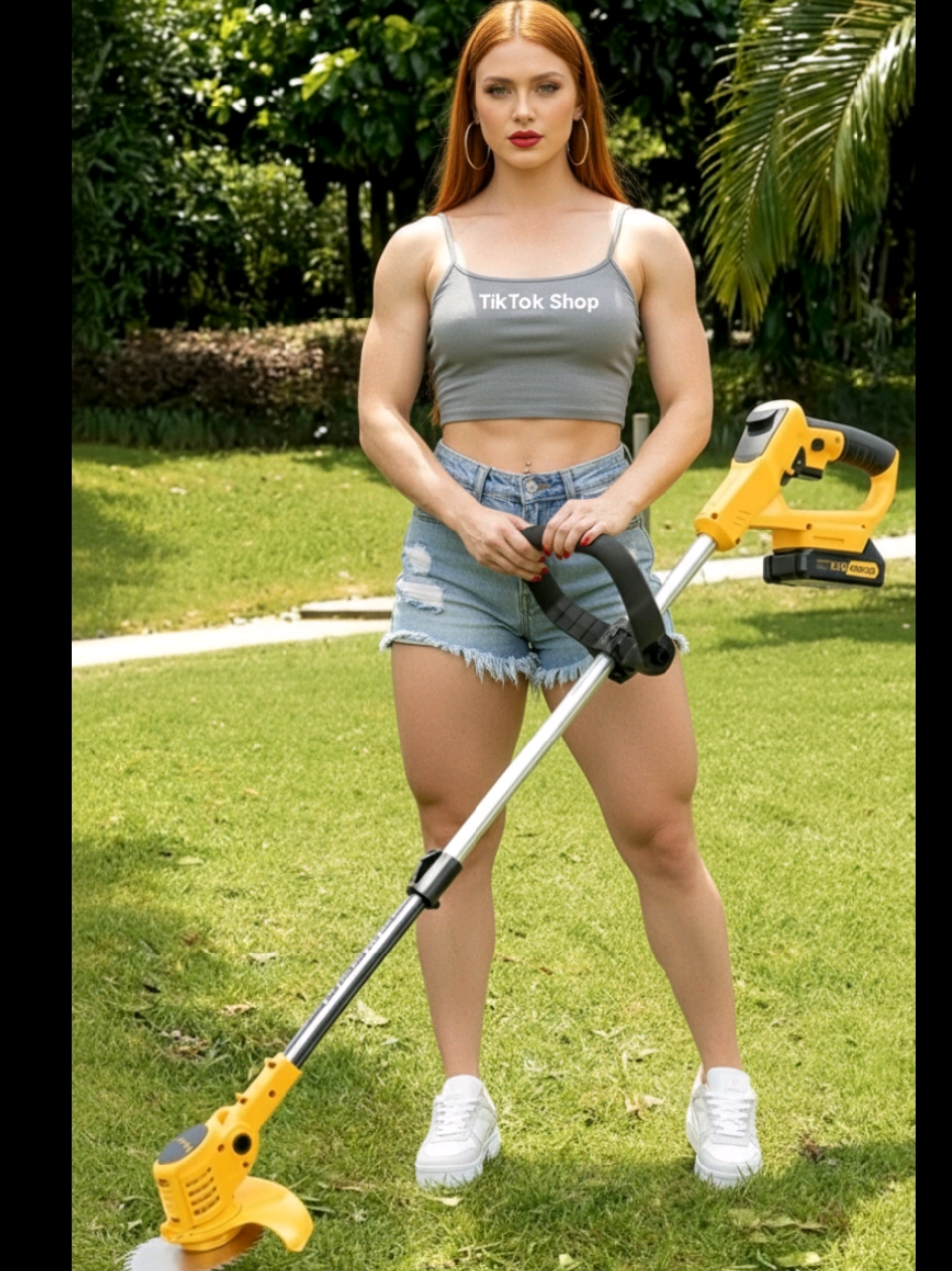 A Roçadeira 3 em 1  21V já vem com 2 baterias e kit completo de acessórios, só aqui no tiktok Shop! 🛒 #Roçadeira #Grama #FerramentasDeJardinagem  #tiktokshop 