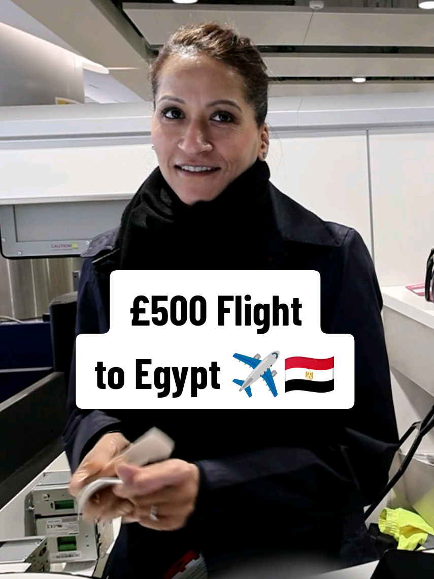 £500 Flight to Egypt ✈️🇪🇬 #egypt #flight #expensive #airport #travel 