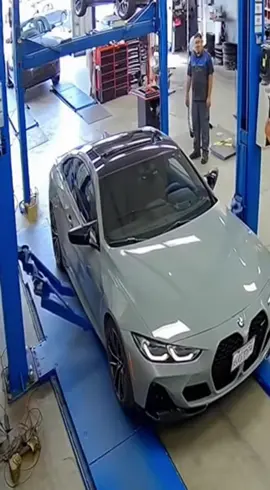 Too Much Pressure, Malfunction, or Car Not Put On Lift Correctly? #Foryou, #viral, #foryoupage, #tiktok, #trending