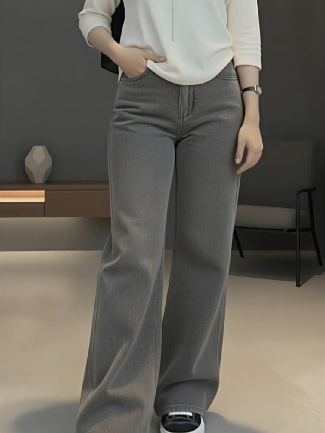 Upgrade gaya kamu dengan kulot jeans untuk wanita. Potongan longgar yang nyaman dipakai dan tetap modis, cocok untuk segala suasana. #celanakulot #ootdcewek #styleinspo