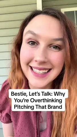 Bestie, this is your sign to STOP overthinking and START pitching. 💌  Brands aren’t looking for perfection; they’re looking for YOU.  Pro tip: Keep it simple. Introduce yourself, share why you love their brand, and how you can add value. Then hit send and let the magic happen.  Tag me when you send that pitch; I’m rooting for you! 💕 