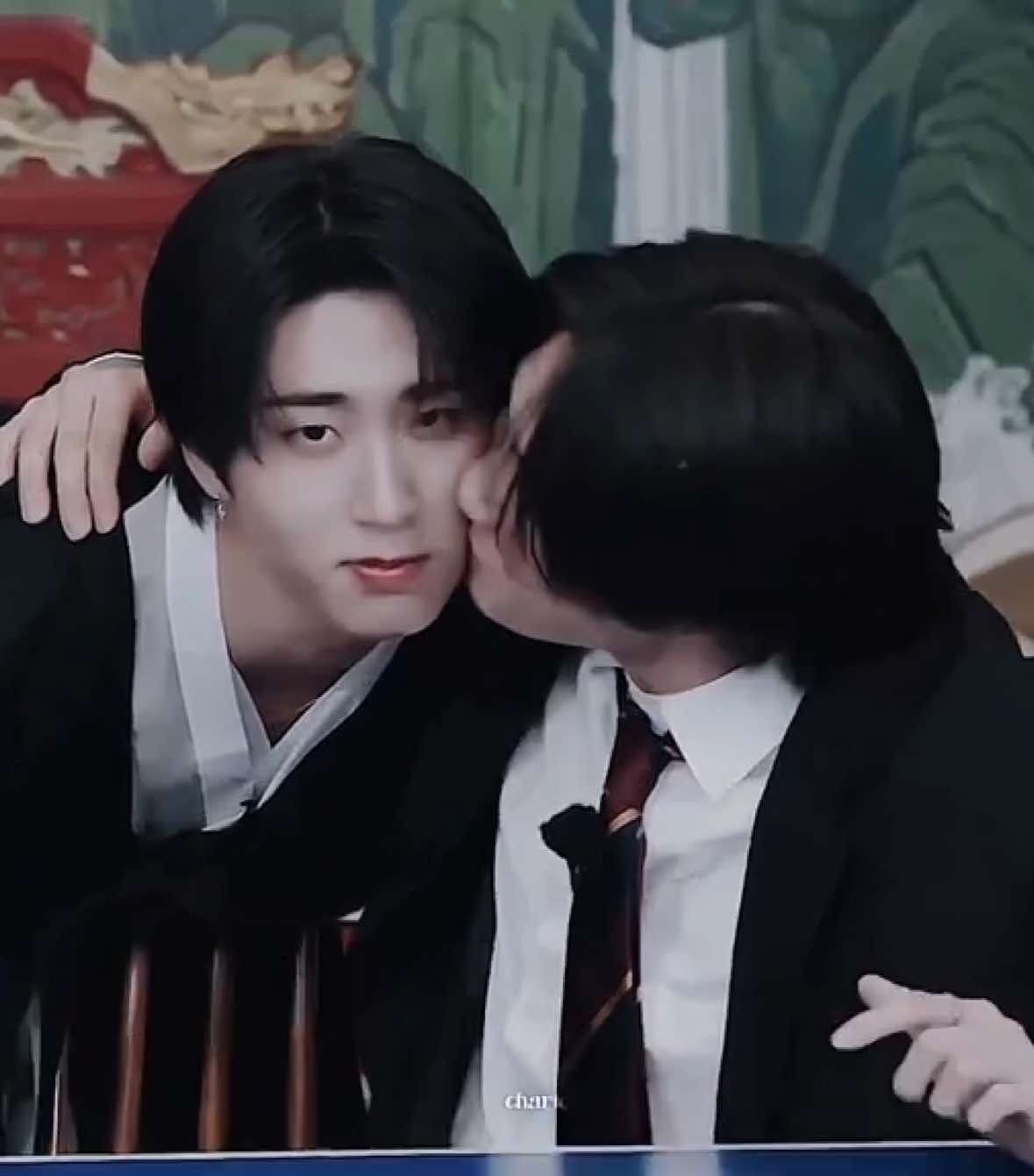 #JEONGSUNG || Jeongin kissing Han is the cutest thing ever😭 #hanjisung #jeongin #straykids #straykidsedit bangchan leeknow changbin hyunjin han felix seungmin Kpop edit foryou fyp skz stay new skzcode episode splash splash chuseok wholesome vsp videostar ship Good quality cute Jeongin and Han edit 