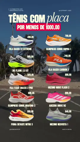 Tênis bom e barato pra te fazer ir longe nas corridas é o que você quer, a gente sabe 🏃🏻‍♂️⚡️ Pensando nisso, a gente da @nobreaksport  e @angelo gabrriell separamos os melhores modelos de corrida abaixo de R$ 1.000, leves, confortáveis e prontos pra te acompanhar em cada quilômetro. Porque performance de verdade vem do treino, da constância e da escolha certa (sem pesar no bolso). ⚡ Descubra seu próximo parceiro de corrida,  na Nobreak Sport.