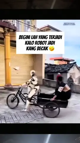 Ya Allah kang becak, sampe nyungsep gitu penumpang nya 🤣🤣 #fyppppppppppppppppppppppp #lucu_ngakak #hiburantiktok #fyp 