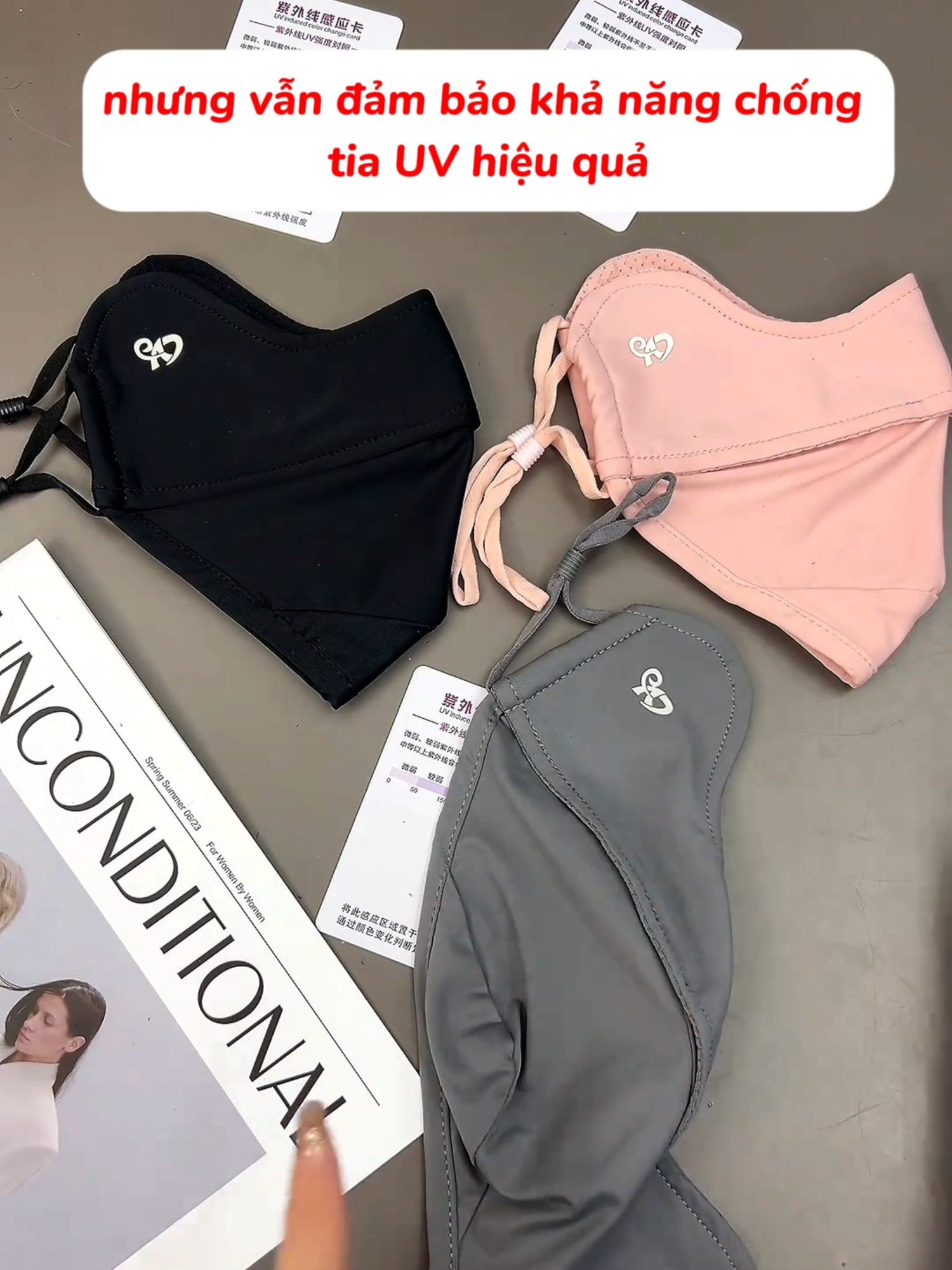 Khẩu trang chống tia uv, chống nắng siêu nhẹ, thoáng khí, lại còn cảm ứng UV — bảo vệ da khỏi nắng mà không lo bí hay khó chịu, cực kỳ thích hợp cho mùa hè này 🌞 #khautrangchongtiauv #khautrangchongnang #khautrang #xuhuong #tiktok