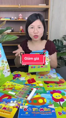 Bộ 8 sách tập tô cho bé tặng hộp màu #hangxinhtuoi #8sachtapto