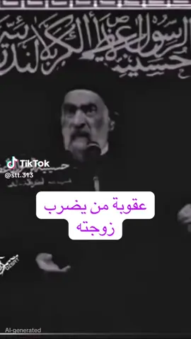 عقوبه الزوج الذي يضرب زوجته 💔🥹 #سيد_علي_السيستاني  #سيد_محمد_الصافي  #سيد_علي_الطالقاني  #الشيخ_علي_المياحي  #سيد 