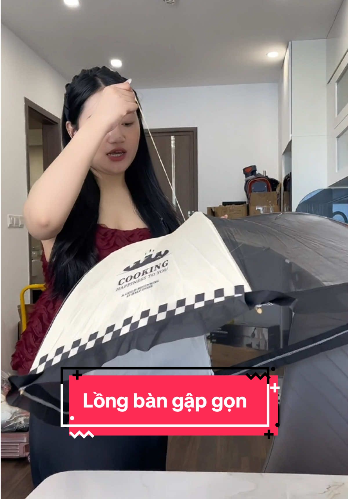Lồng bàn gập gọn tiện lợi trong gia đình  #longban #longbangapgon 