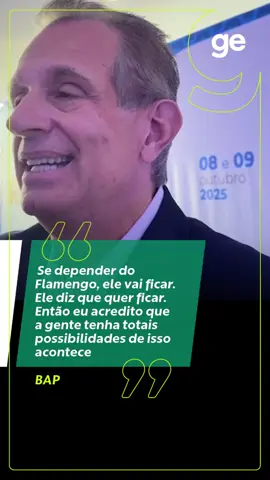 A menos de três meses do fim do contrato, o futuro de Filipe Luís ainda está indefinido. Nesta quinta, o presidente do Flamengo, Luiz Eduardo Baptista, o Bap, comentou o assunto e reiterou o desejo de renovar com o treinador. #flamengo #bap #filipeluís #futebol #ge