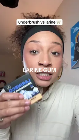 & the way underbrush doesn’t want larine to even exist is crazy 😅 but personally im going for the gum that’s a better experience to chew 💕🤷🏽‍♀️ #teethcare #oralcare #larineco #remineralizinggum 