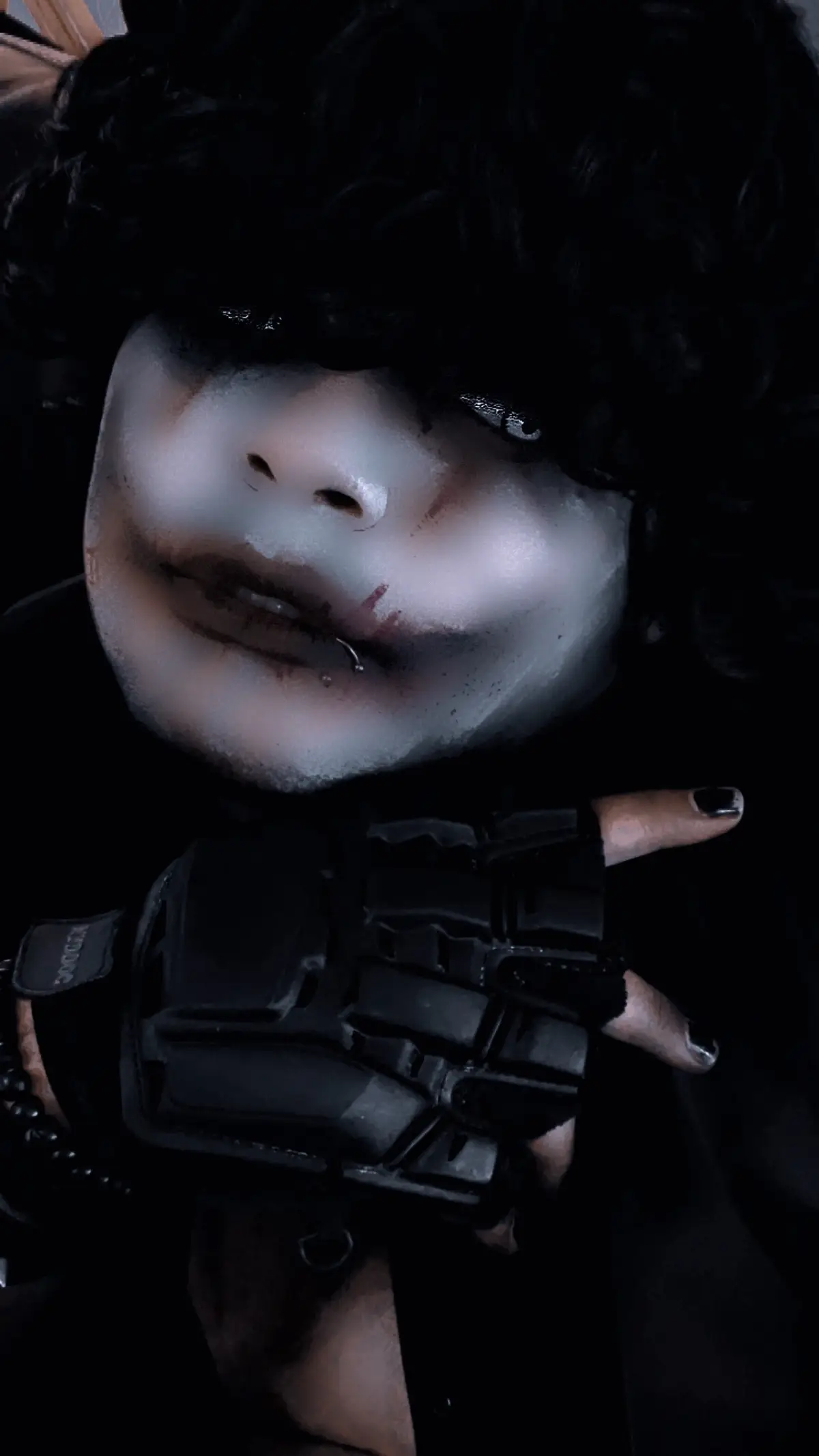 Here’s the pics of the makeup inspired by the new single by @🩸ICE NINE KILLS🩸  #iceninekils #joker #goth #gothmakeup #gothboy 