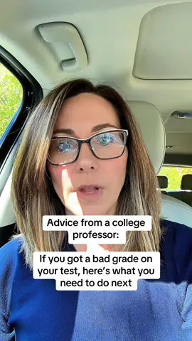 COLLEGE STUDENTS! If you got a bad grade on your test, these are the next steps you need to take! #college #badgrades #professor #collegeadvice #growth 