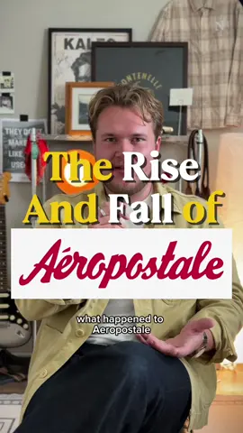 What happened to Aeropostale? It started as an aviation themed brand, then pivoted into a market where it competed with other teen brands like Abercrombie, Hollister and American Eagle. It was one of the most popular teen brands of the 2000s and will forever be remembered for its graphic tees. But a lack of design originality paired with a shifting market led to a rapid decline of the brand. #fashionhistory #fyp #abercrombiefitch #americaneagle #hollister 