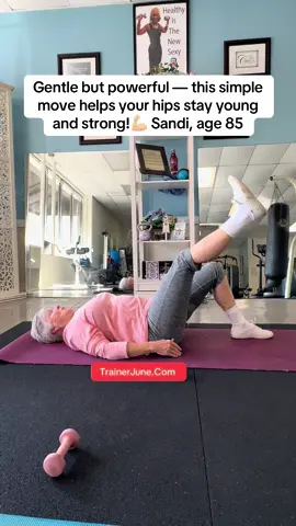 Gentle Core and Leg Exercise for 80+💪🏼Stay Strong and Flexible with Single Leg Circles #seniorexercise 