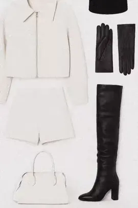 ✨ If you like to be stylish… dare to be timeless. Cream, black, and confidence - the perfect combo. 🤍🖤 Want to level up your style? Stylezy helps you dress like the icon you already are. #Stylezy #OOTD #ChicEssentials #EffortlessElegance