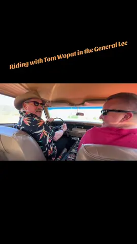 Taking a ride with Tom Wopat in the General Lee. @desidoodles_13 @CootersPlace.com #lukeduke #dukesofhazzard #tomwopat #cooters #generallee 