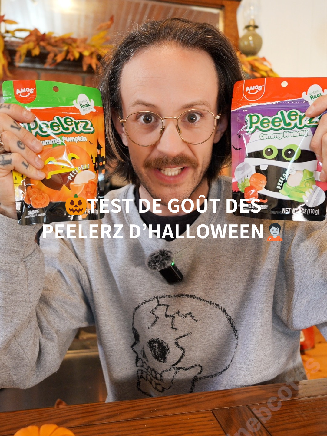 Je suis 13XT de faire le test de goût des #Peelerz d'Halloween. Acheté sur le site de @candyfunhouse 🎃🧟 #testdegout #bonbons #humour
