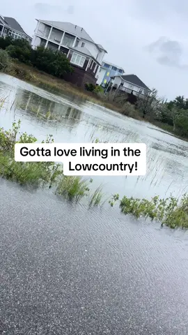 The weather we are going to have tomorrow at this time will serve to remind us that we live on the very Edge of the LOWcountry on a tiny eroding barrier island. The only reason it is currently an inhabitable and even investable place is because of the efforts of some hard working and wise folks who got the funding and the political will for renourishment secured. It is paramount that this continue as the entire coastline wakes up to the true peril that exists as our environment changes. We must work towards more efficient/effective/creative ways to preserve our little barrier island. #follybeach #flooding #chsweather #fyp #fypシ゚viral 