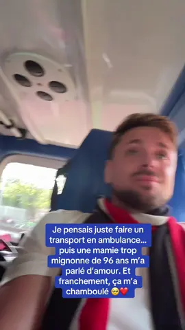 Je pensais juste faire un transport en ambulance… puis une mamie trop mignonne de 96 ans m’a parlé d’amour. Et franchement, ça m’a chamboulé 🥺❤️ #pourtoi #ambulancier #amour #triste 