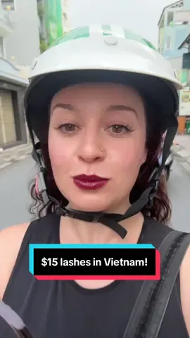 The best quality (and best looking) eyelashes I’ve ever gotten done were only $15 in Ho Chi Minh, Vietnam. Back in New York, I’d spend $150 at the designer studio Wink Bar and only leave happy some of the time. It’s crazy to see how price and quality are completely unmatched here in Vietnam.  If you ever plan to visit Vietnam, just come with an empty suitcase and undone nails/lashes. Just trust me.  America is a scam, lashes, eyelash extensions, nails, Vietnam lashes, digital nomad
