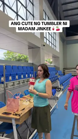 ANG CUTE NG TUMBLER NI MADAM JINKEE PACQUIAO - CHERRY TUMBLER🍒✨#tumbler #cherrytumbler #jinkeepacquiao #tiktokshop #tiktok 