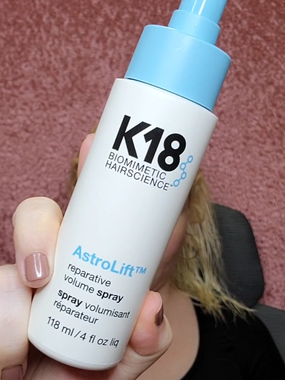 Fine Hair Styling Routine  #finehair #finehairtutorials  #finehairhairstyles #finehairproducts  @K18 Hair @Saltair Body @langehair 