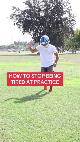 HOW TO STOP BEING TIRED AT PRACTICE #football #foryou #fyp 