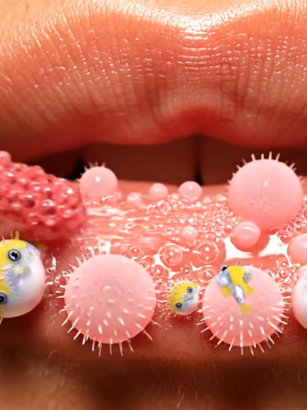 Pufferfish lipstick asmr makeup #aiasmr #asmr #asmrmakeup #makeupasmr #aimakeup 