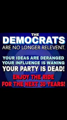 Democrats are no longer relevant! #Maga #republicans #republicansunite #charliekirk #justice 