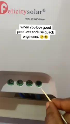 Electricians pls leave solar for solar experts oooo. pls abeg 🙏.  #solarinstallation  #solarsystem  #authenticsolarcity  #inspirewithsolar 