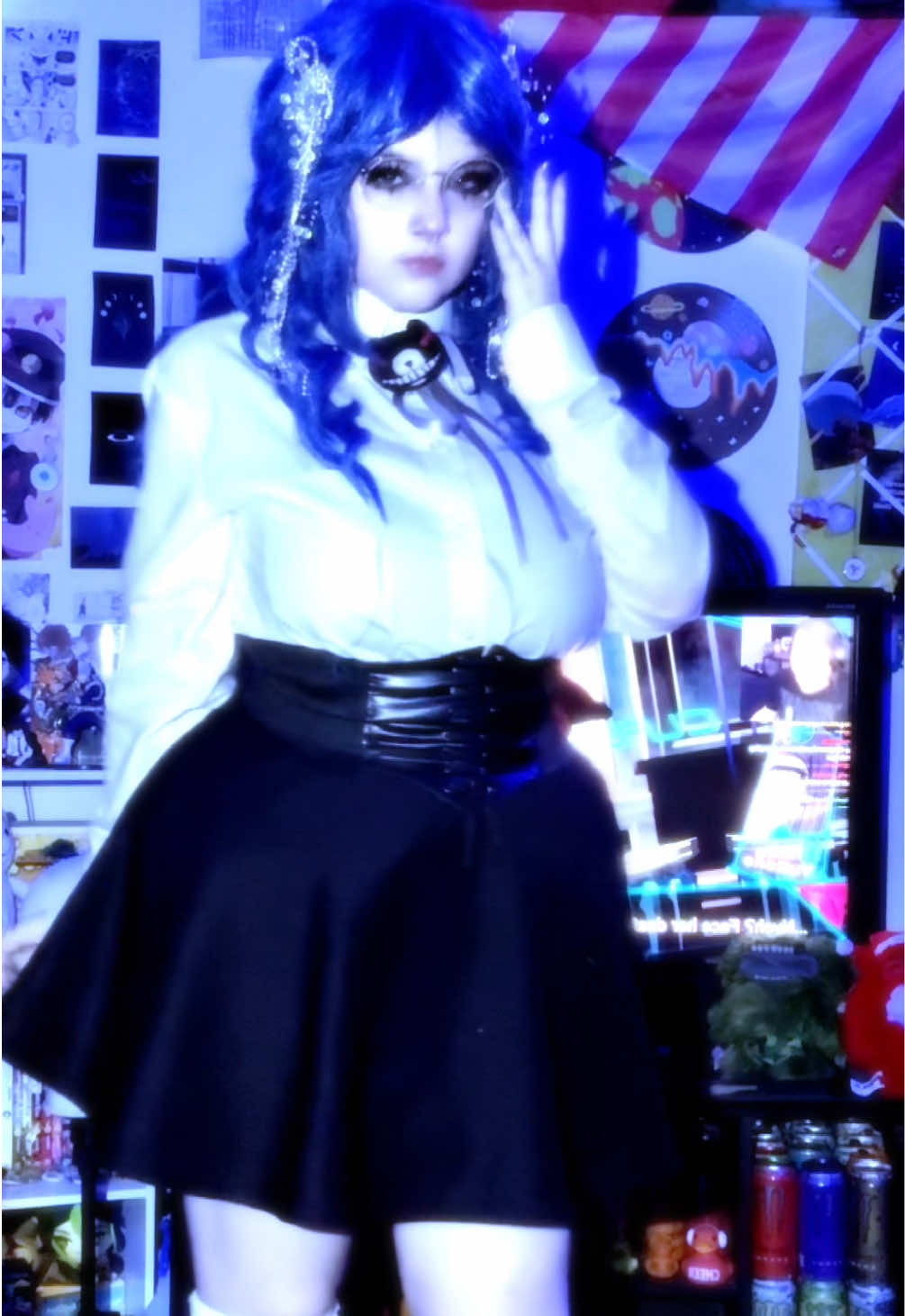 i rearranged my room so now i gotta figure out where to record 😓😓 #tsumugishirogane #tsumugishiroganecosplay #danganronpav3 #drv3 #drv3cosplay  