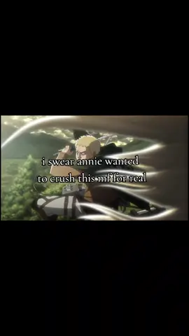 can't blame her 😝😝 fake everything btw #AttackOnTitan #aot #annie #reiner #peak 